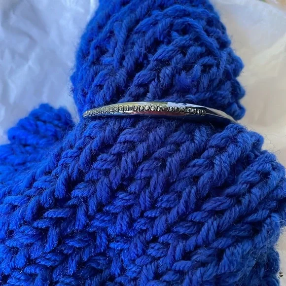 Simply Vera Vera Wang Spike Hinge Cuff Bracelet, “gun metal” tone. - Picture 3 of 7